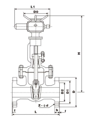 Z941H电动闸阀(图1)